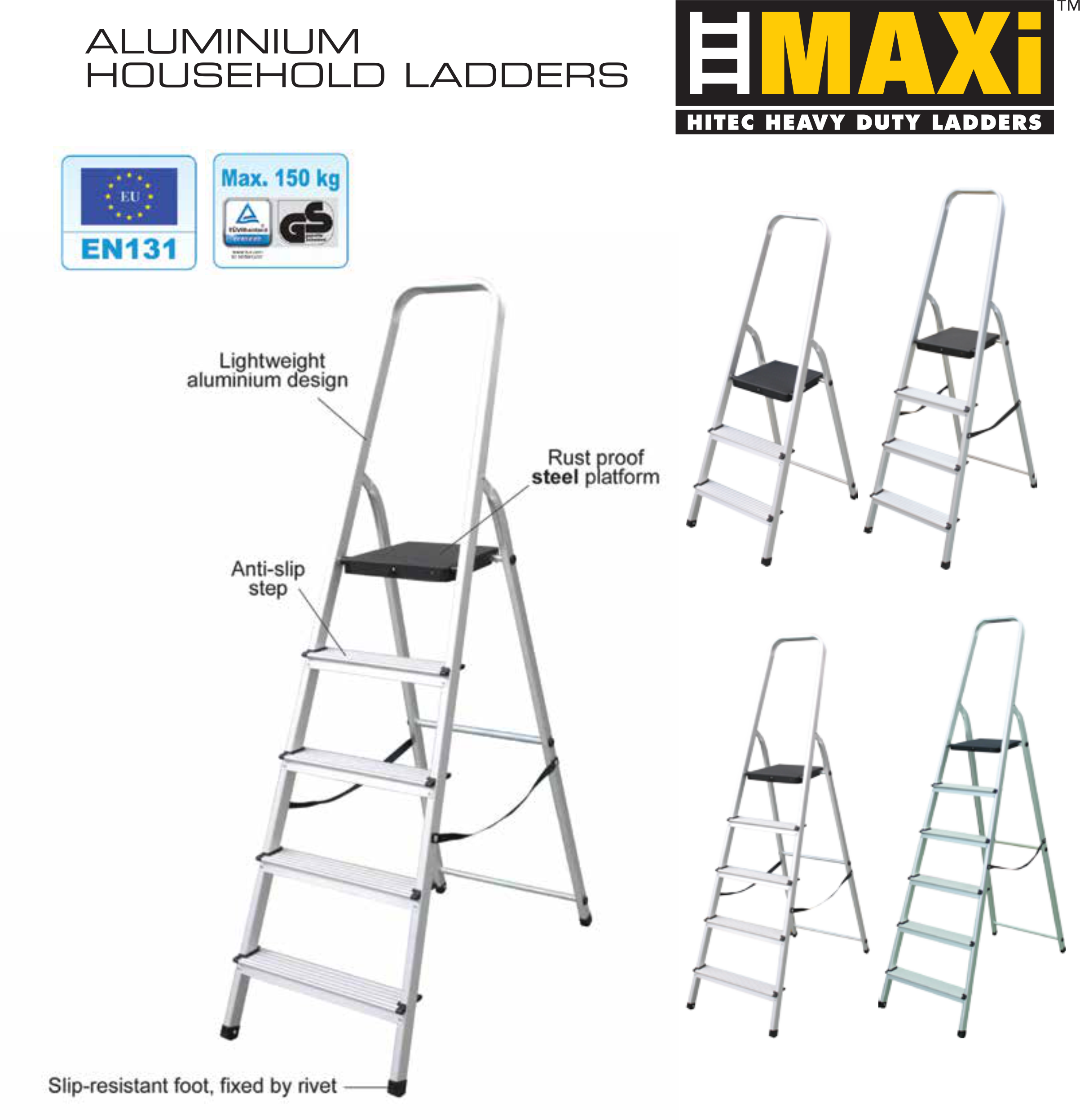 Platform Ladders Maxi Ladders Hitech Heavy Duty Ladders
