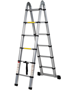 Telescopic A-Frame Ladder (3.8m) - Maxi Ladders | Hitech Heavy Duty Ladders